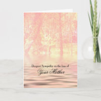 Tranquil Trees and Water Sympathia Card for Moeder