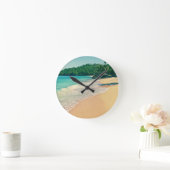Tranquil Tropical Island Beach Ronde Klok (Huis)