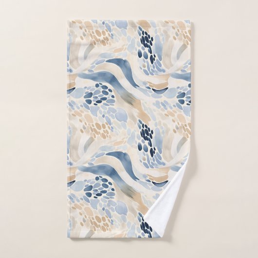 Tranquil Wave Pool Pattern Bad Handdoek (Handdoek)