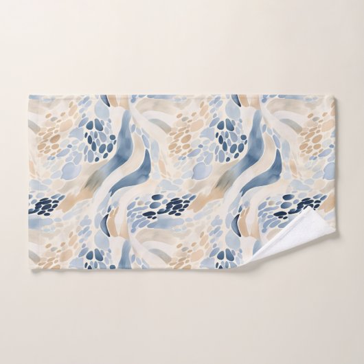 Tranquil Wave Pool Pattern Bad Handdoek (Handdoek)