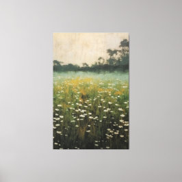 Tranquil Wildflower Symphony  olieverfschilderij Canvas Afdruk