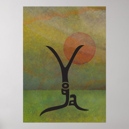 Tranquil Yoga Poster (Voorkant)