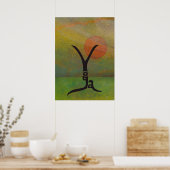 Tranquil Yoga Poster (Keuken)