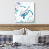 Tranquil Zee Turtle Art Canvas Prints (Insitu (Slaapkamer))
