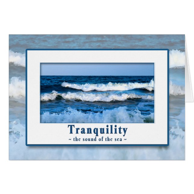 TRANQUILITÉ - BRUIT DE LA CARTE UNIVERSELLE DE MER (Devant horizontal)