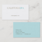 Tranquiliteit II Visitekaartje (Voorkant / Achterkant)