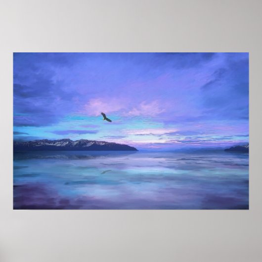 Tranquiliteit op zonsopgang poster (Voorkant)