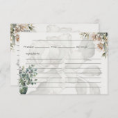 Tranquility Basic Recept Kaart (Voorkant / Achterkant)