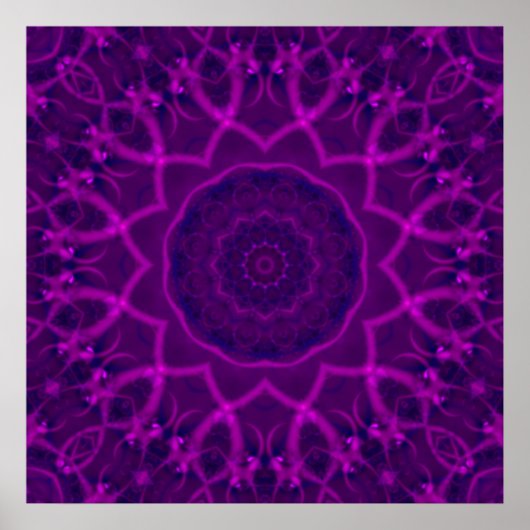 Tranquility Fractal Kaleidoscope Poster (Voorkant)