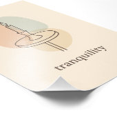 Tranquility Minimalist Candle Poster (Coin)