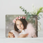 Tranquille Carte photo de vacances de neige (Debout devant)