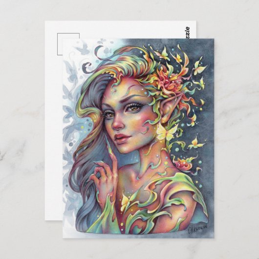 Tranquille grâce Carte postale Esprit de la forêt (Devant / Derrière)