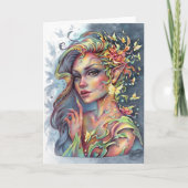 Tranquille Grace pliée Carte de voeux Fae Imaginai (Devant)