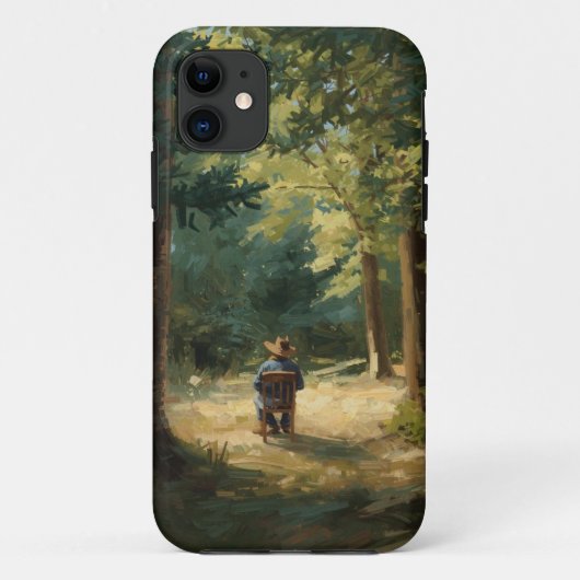 Tranquille Retraite Forêt Coque Mobile (Dos)