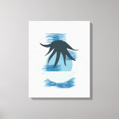 Tranquilles tons monochromatiques de toile bleue (Recto)