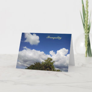 Tranquillité floride nuages Carte de voeux