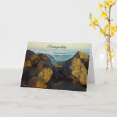 Tranquillité Ocean waves Carte de voeux (Fleur jaune)