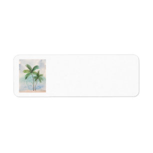 Tranquillité Palm Tree Étiquettes