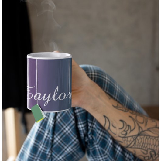 Tranquillité Plum - Nom Personnalisable Café Mug