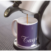 Tranquillité Plum - Nom Personnalisable Café Mug