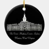 Trans-Allegheny Lunatic Asylum Keramisch Ornament (Achterkant)