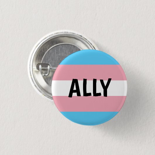 Trans Ally Ronde Button 3,2 Cm (Voorkant /achterkant)