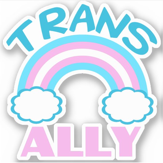 Trans Ally Sticker (Voorkant)