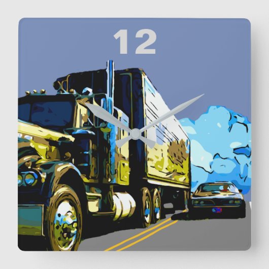 TRANS AM 1977 VIERKANTE KLOK (Voorkant)