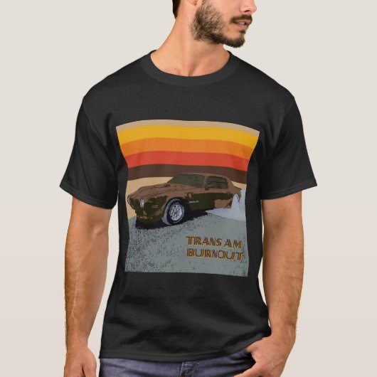 Trans Am Burnout T-shirt donker (Voorkant)