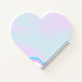 trans art design on heart shape notebook notitieboek (Achterkant)