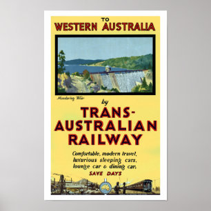 Trans-Australische spoorweg Poster