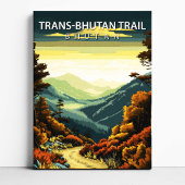 Trans Bhutan Trail Bhutan Destination Canvas Print