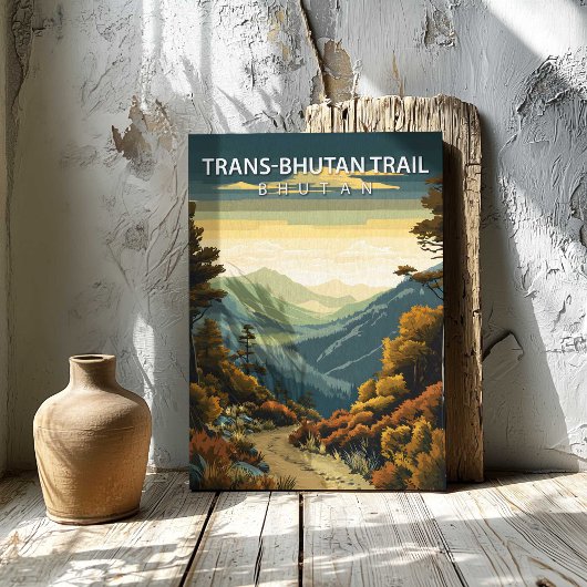 Trans Bhutan Trail Bhutan Destination Canvas Print