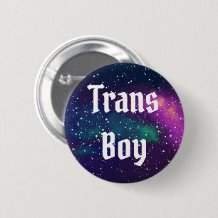 Trans Boy Galaxy Identiteit Ronde Button 5,7 Cm