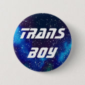 Trans Boy  Galaxy Identiteit Ronde Button 5,7 Cm (Voorkant)