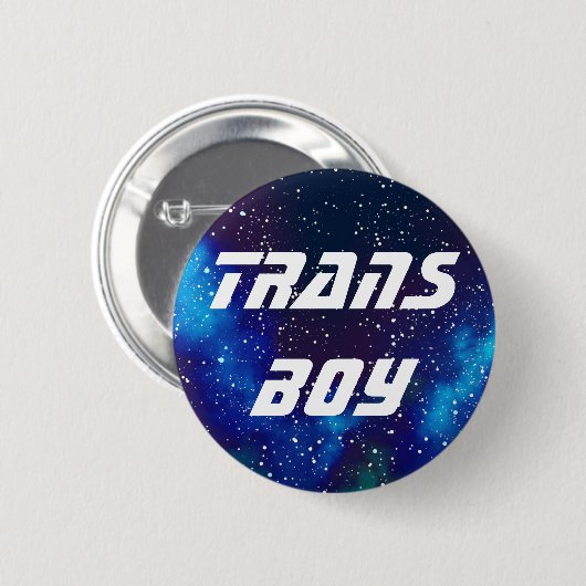 Trans Boy  Galaxy Identiteit Ronde Button 5,7 Cm (Voorkant /achterkant)