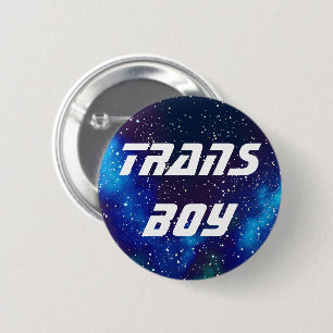 Trans Boy  Galaxy Identiteit Ronde Button 5,7 Cm