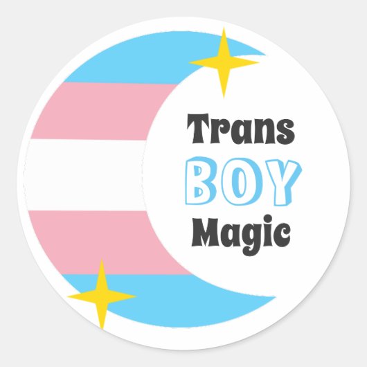 Trans Boy Magic Stickers (Voorkant)