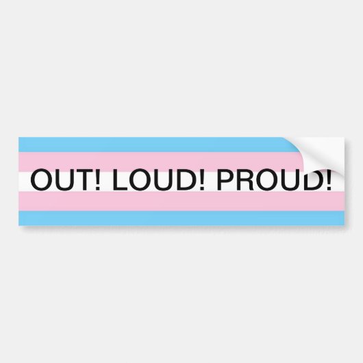trans bumpersticker (Voorkant)
