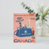 Trans-Canada luchtlijnen Briefkaart (Staand voorkant)