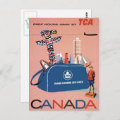 Trans-Canada luchtlijnen Briefkaart (Voorkant / Achterkant)