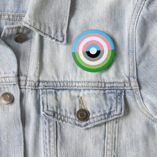 Trans en Aromantic Pride Button (In situ)