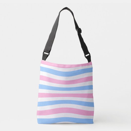 Trans Flag Crossbody Bag Tas (Voorkant)