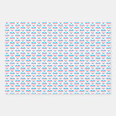Trans Flag hartpatroon Inpakpapier Vel (Voorkant 3)