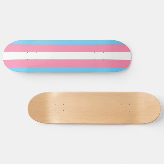 Trans flag on skateboard (Horz)
