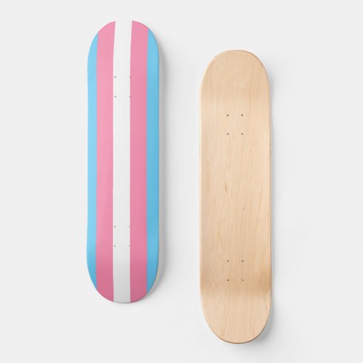 Trans flag on skateboard (Recto)