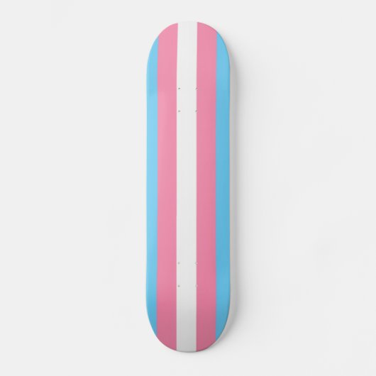Trans flag on skateboard (Recto)
