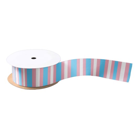trans flag pattern satin ribbon lint (Spoel)