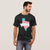 Trans Flag Texas LGBT Pride Ondersteuning T-shirt (Voorkant volledig)