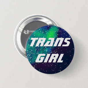 Trans Girl  Galaxy Identity Ronde Button 5,7 Cm